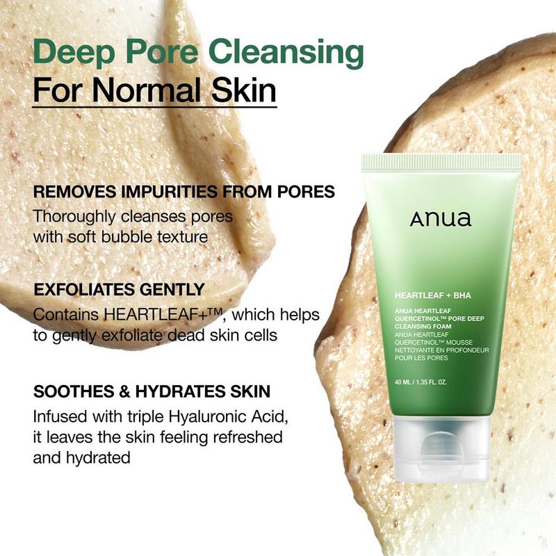 ANUA - 1.35 oz Heartleaf Quercetinol Pore Deep Cleansing Foam