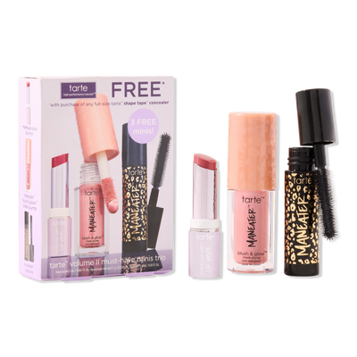 Tarte Free Must Have Minis Trio with Tarte Shape Tape Concealer purchase Free Must Have Minis Trio with Tarte Shape Tape Concealer purchase