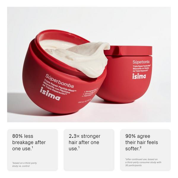 isima Travel Size Súperbomba Triple Repair Peptide Hair Mask #3