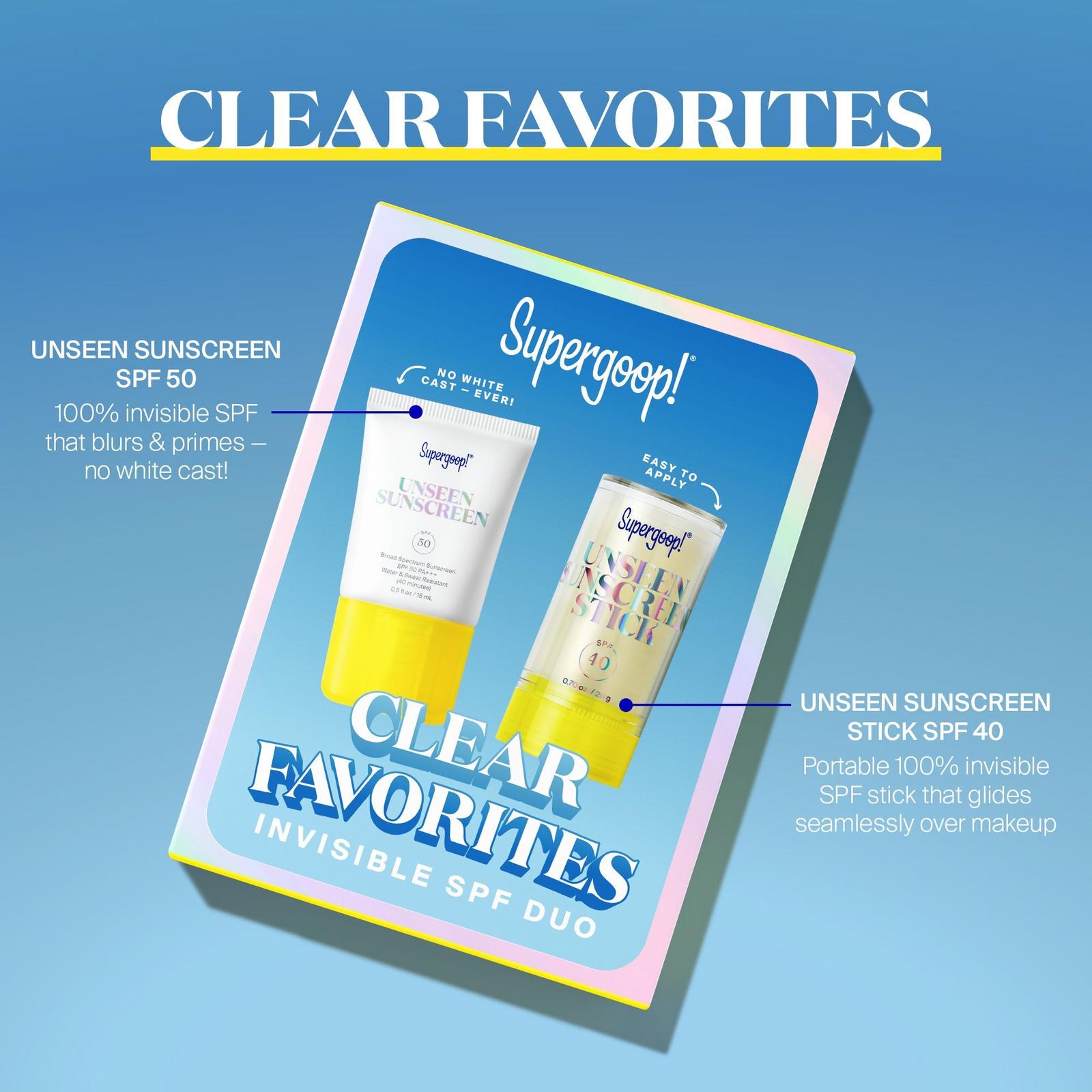Clear Favorites Invisible SPF Duo