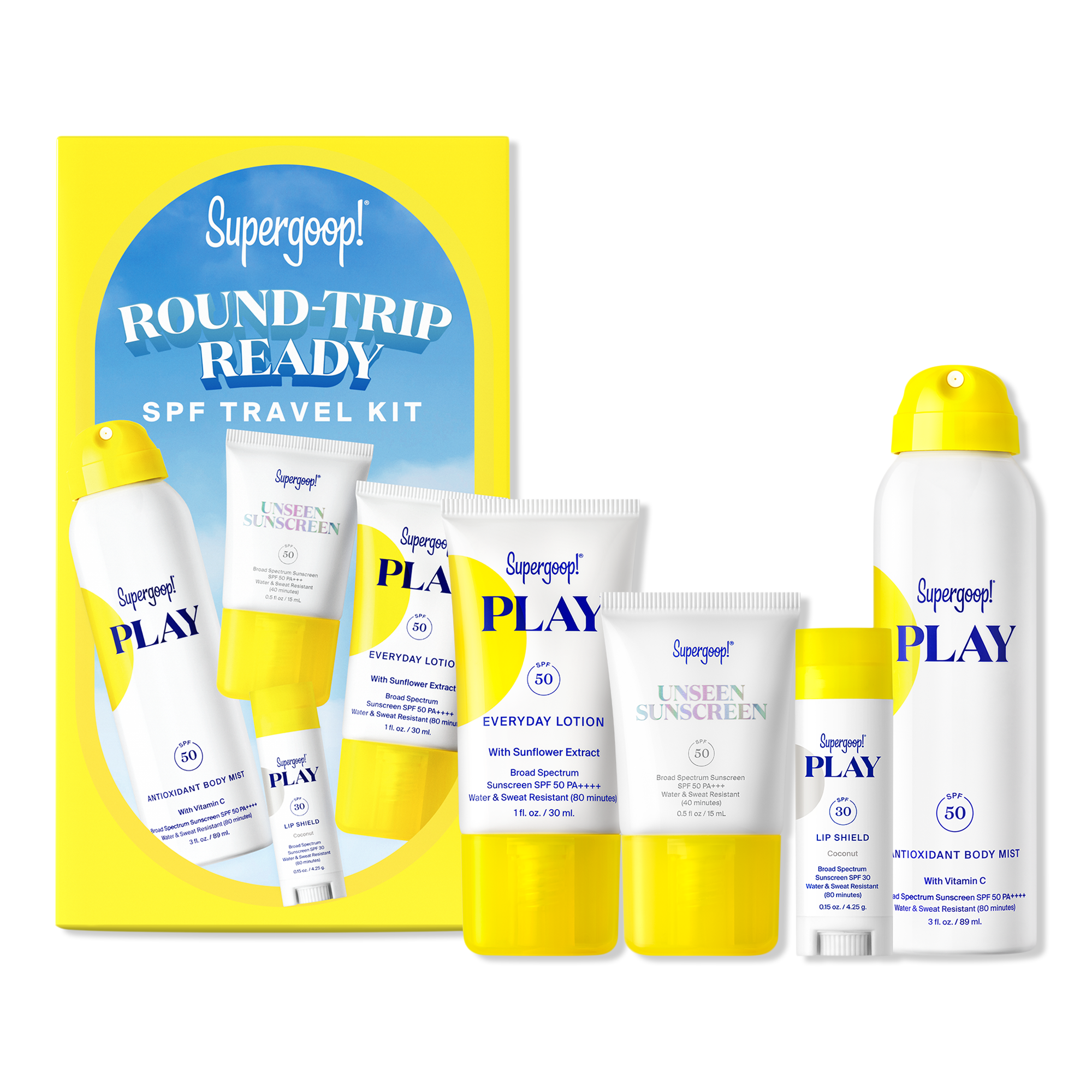 Supergoop! Round-Trip Ready SPF Travel Kit #1