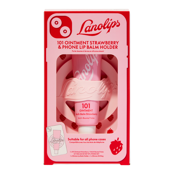 Lanolips 101 Ointment Strawberry & Phone Lip Balm Holder #2