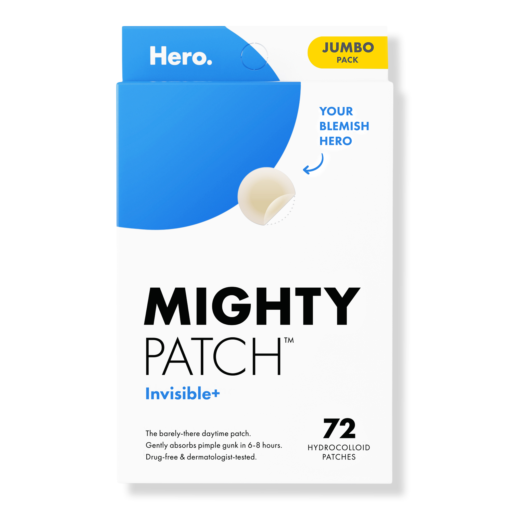 Hero Cosmetics Mighty Patch Invisible+ Daytime Hydrocolloid Acne Pimple Patches #1