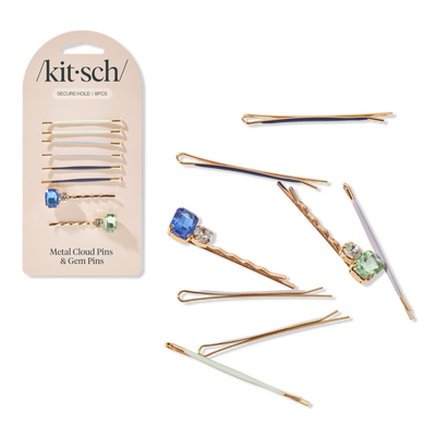 Kitsch Cloud & Gem Bobby Pins 8 Piece Set