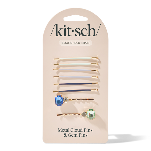 Kitsch Cloud & Gem Bobby Pins 8 Piece Set #3