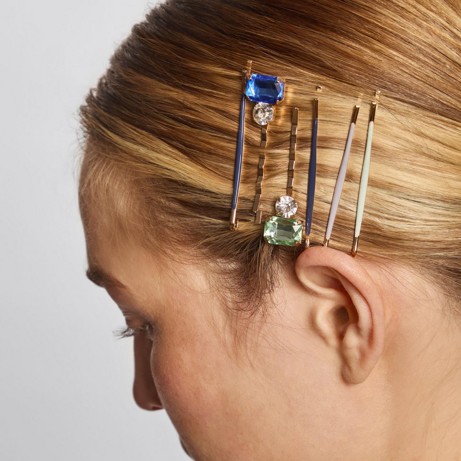 Cloud & Gem Bobby Pins 8 Piece Set - Garden Bouquet