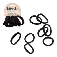 Recycled Fabric Seamless Hair Elastics 8 Piece Set