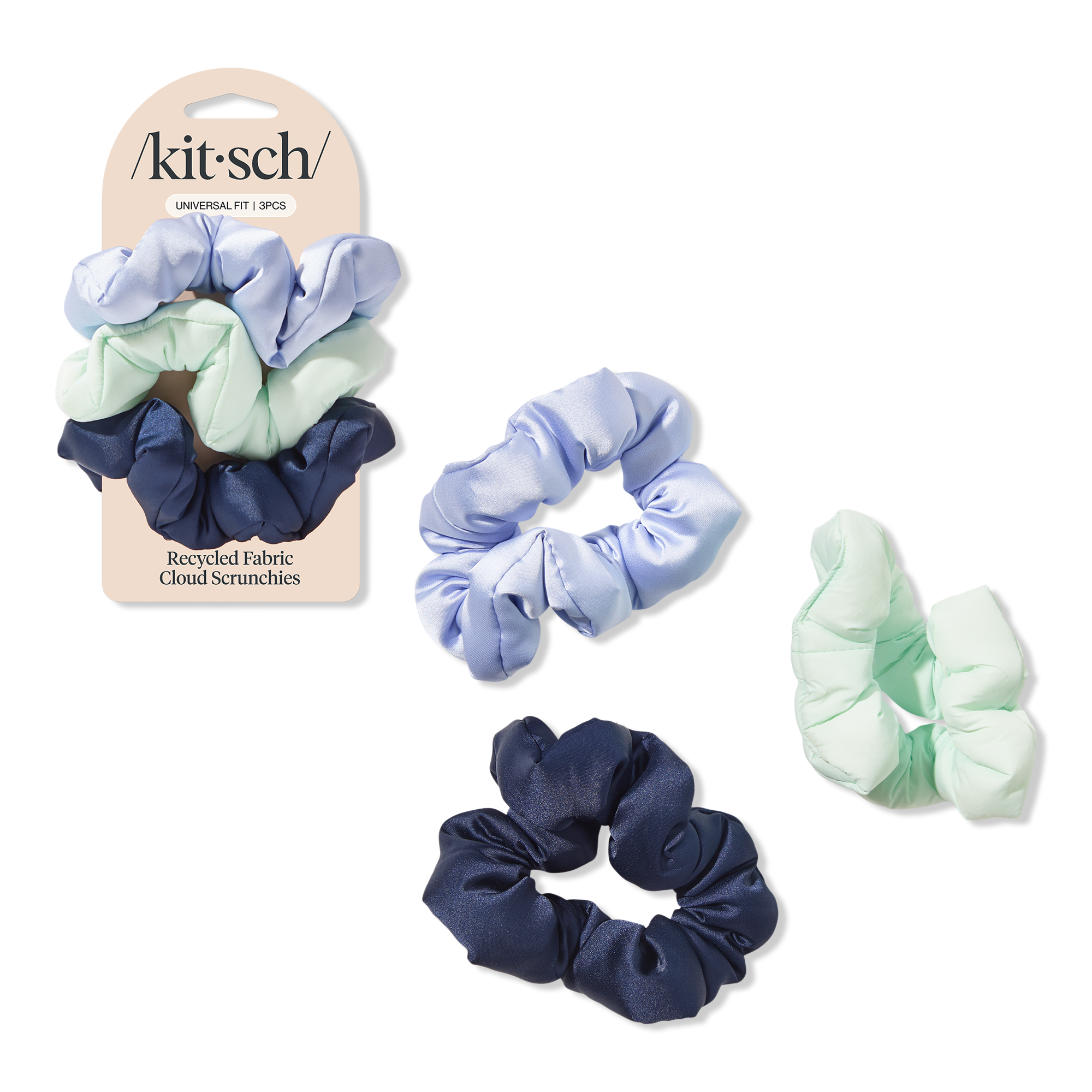 Kitsch Cloud Scrunchies 3 Piece Set #1