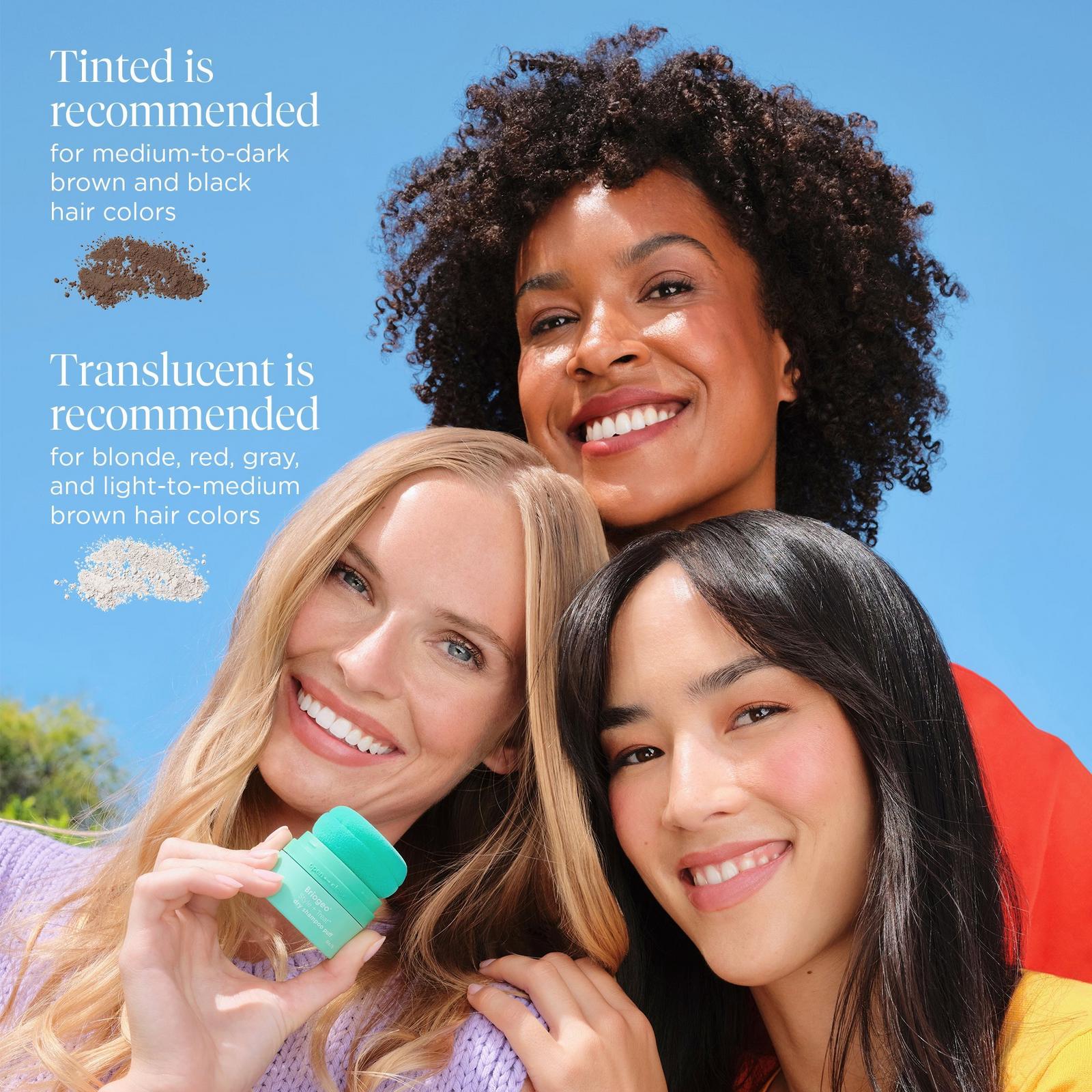 Style + Treat Dry Shampoo Puff - Tinted For Dark Hair