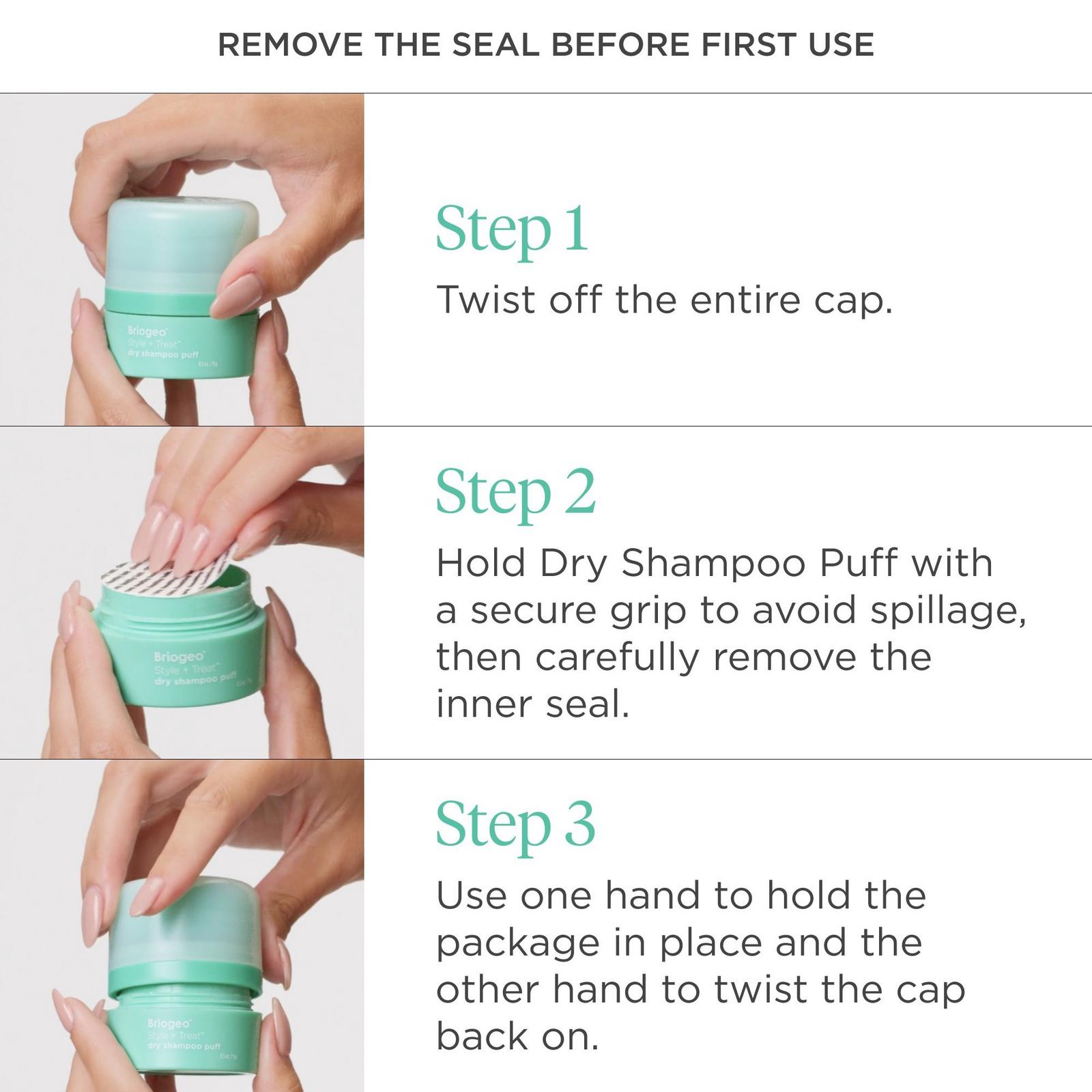 Style + Treat Dry Shampoo Puff - Tinted For Dark Hair