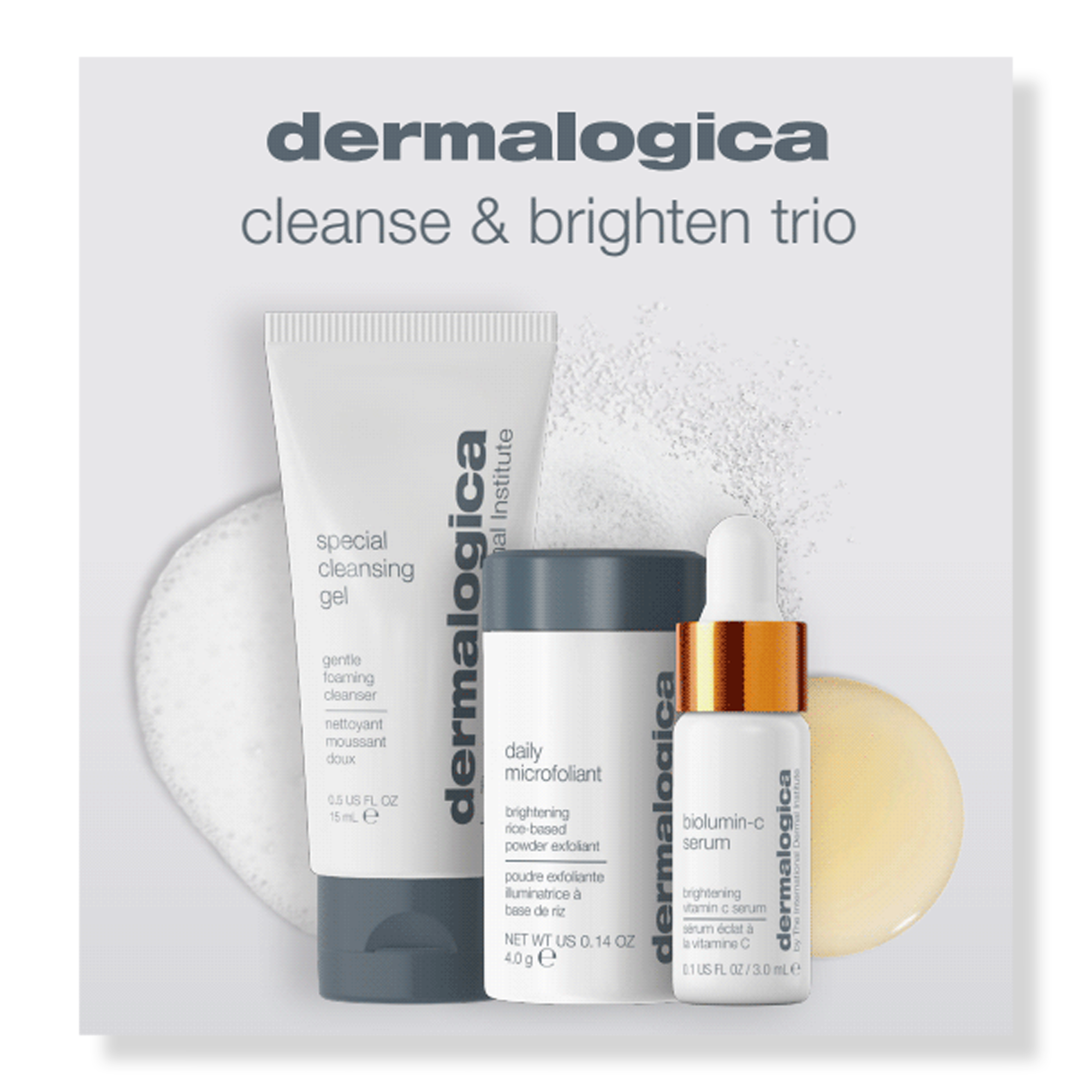 Dermalogica Free Cleanse & Brighten Trio with $70 Dermalogica purchase #1