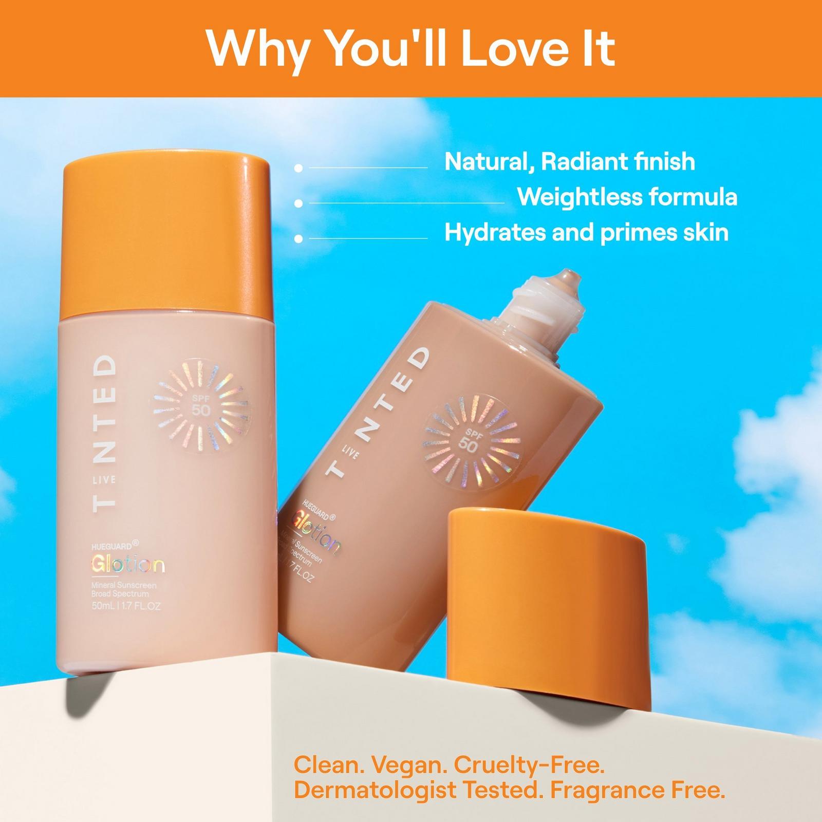 Hueguard Glotion Mineral Sunscreen Broad Spectrum SPF 50 - Shade 1