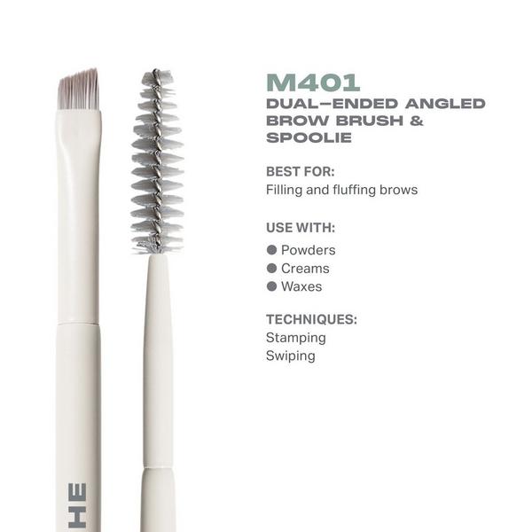 Morphe M401 Dual-Ended Angled Brow Brush & Spoolie #2