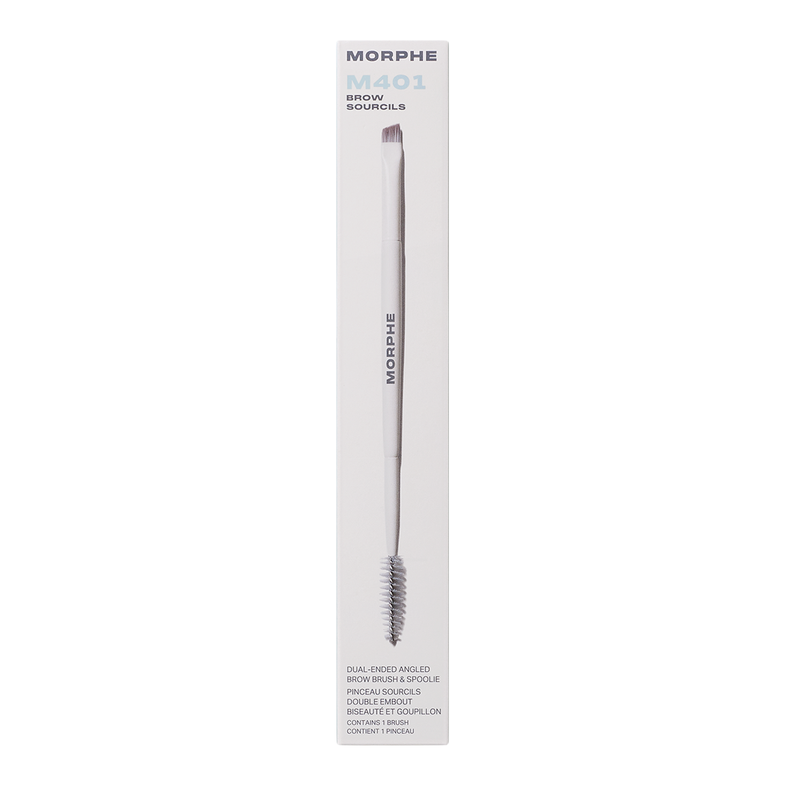 M401 Dual-Ended Angled Brow Brush & Spoolie