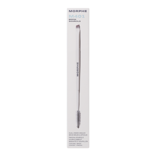 Morphe M401 Dual-Ended Angled Brow Brush & Spoolie #5