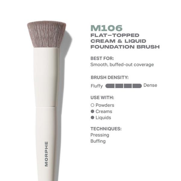 Morphe M106 Flat-Topped Cream & Liquid Foundation Brush #2