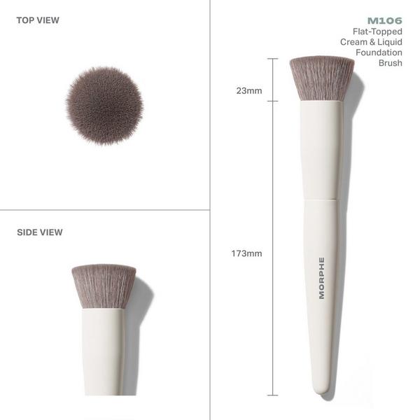 Morphe M106 Flat-Topped Cream & Liquid Foundation Brush #3