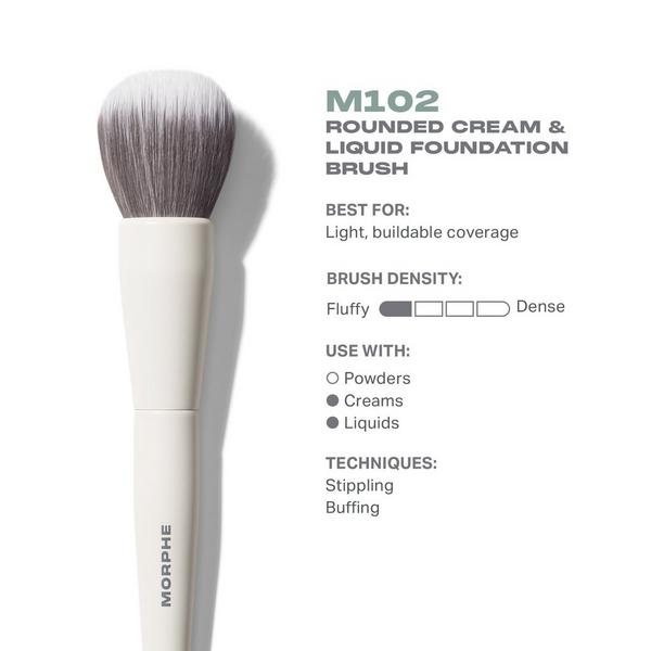 Morphe M102 Rounded Cream & Liquid Foundation Brush #2