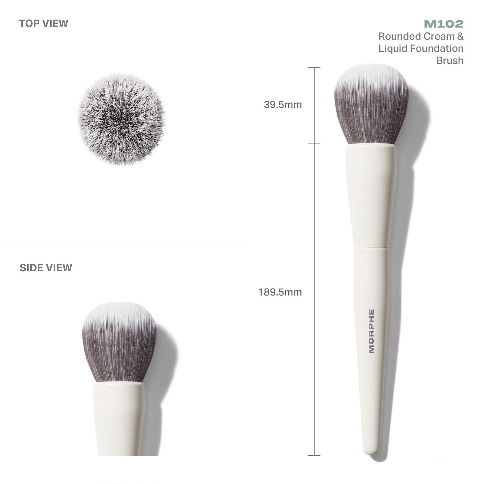 M102 Rounded Cream & Liquid Foundation Brush