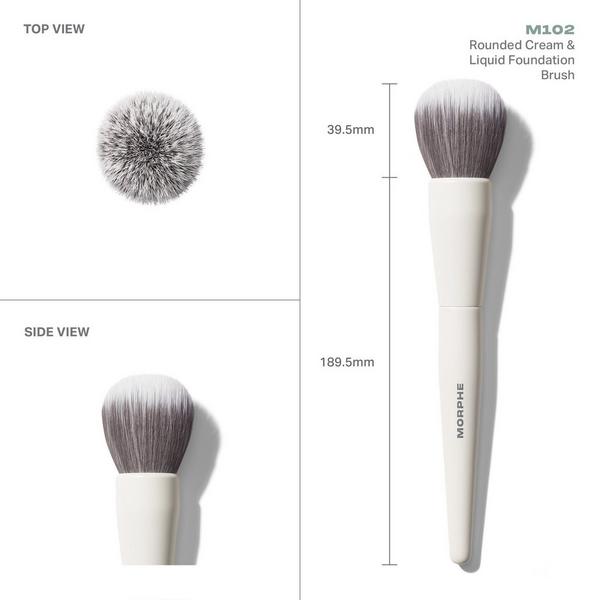 Morphe M102 Rounded Cream & Liquid Foundation Brush #3