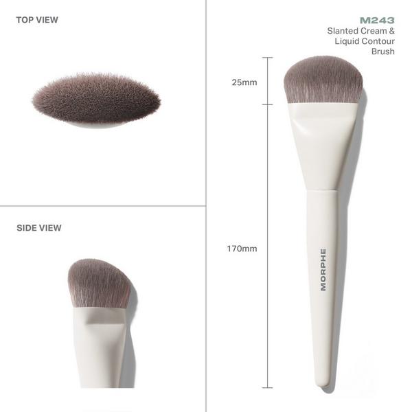 Brocha de Contorno Inclinada para Crema y Líquido M243 3