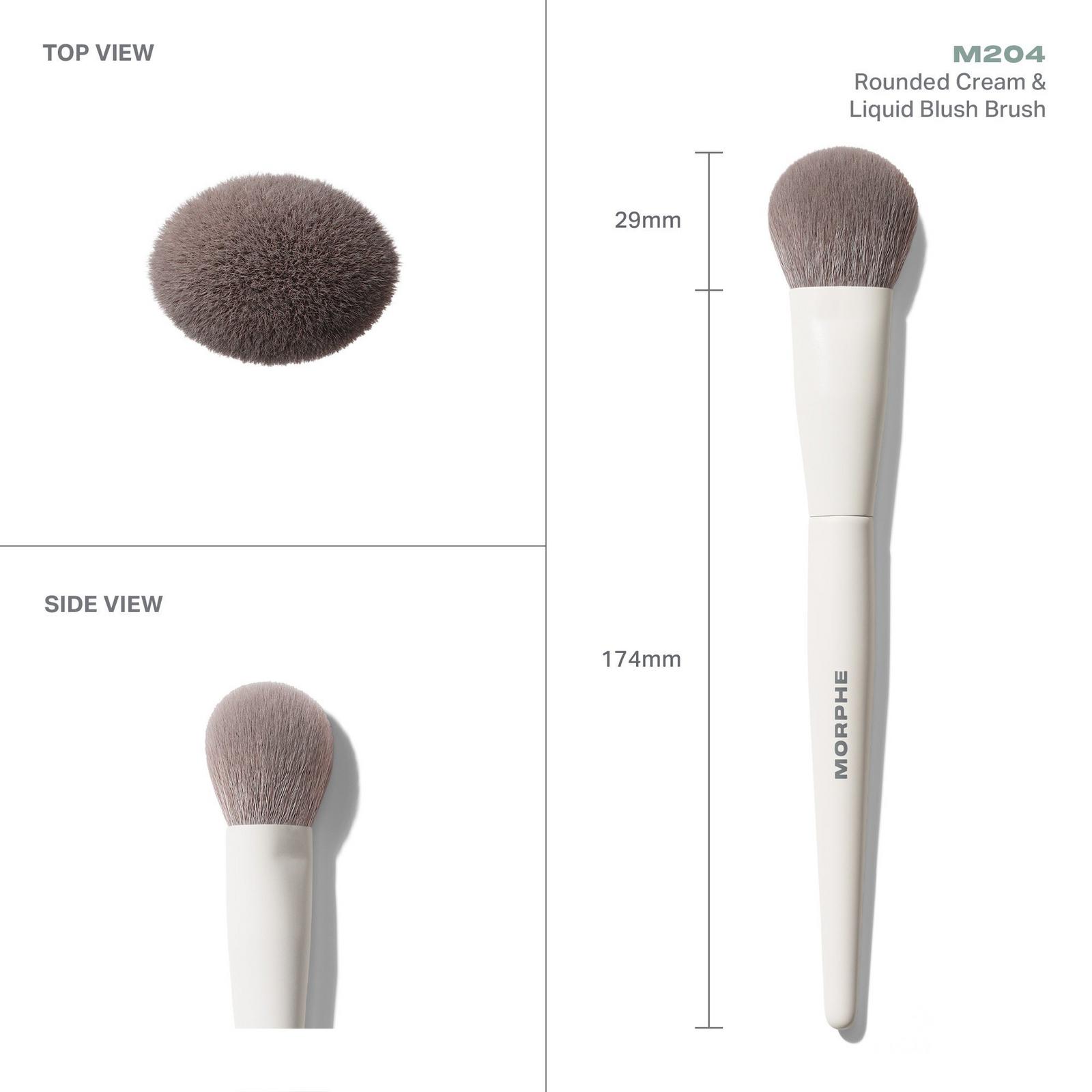 M204 Rounded Cream & Liquid Blush Brush
