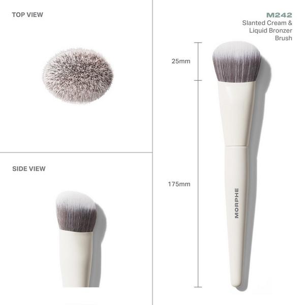 Morphe M242 Slanted Cream & Liquid Bronzer Brush #3