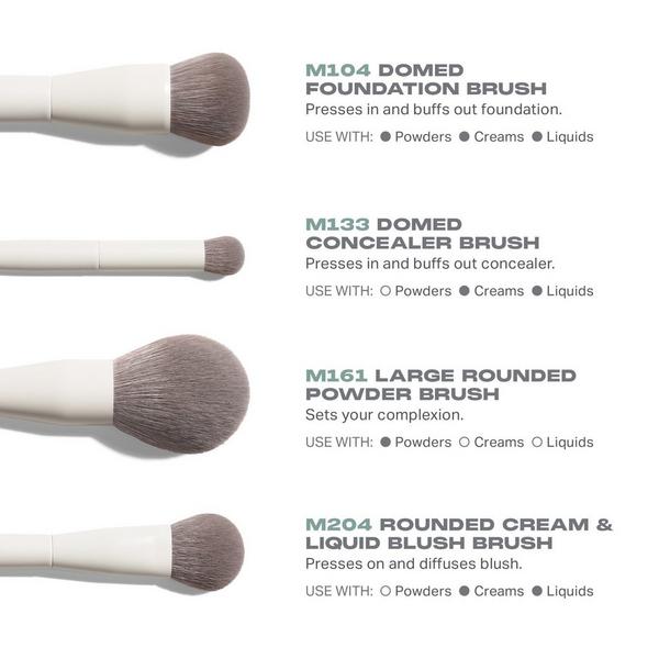 Set de brochas para rostro y ojos de 8 piezas Best of Blends 2