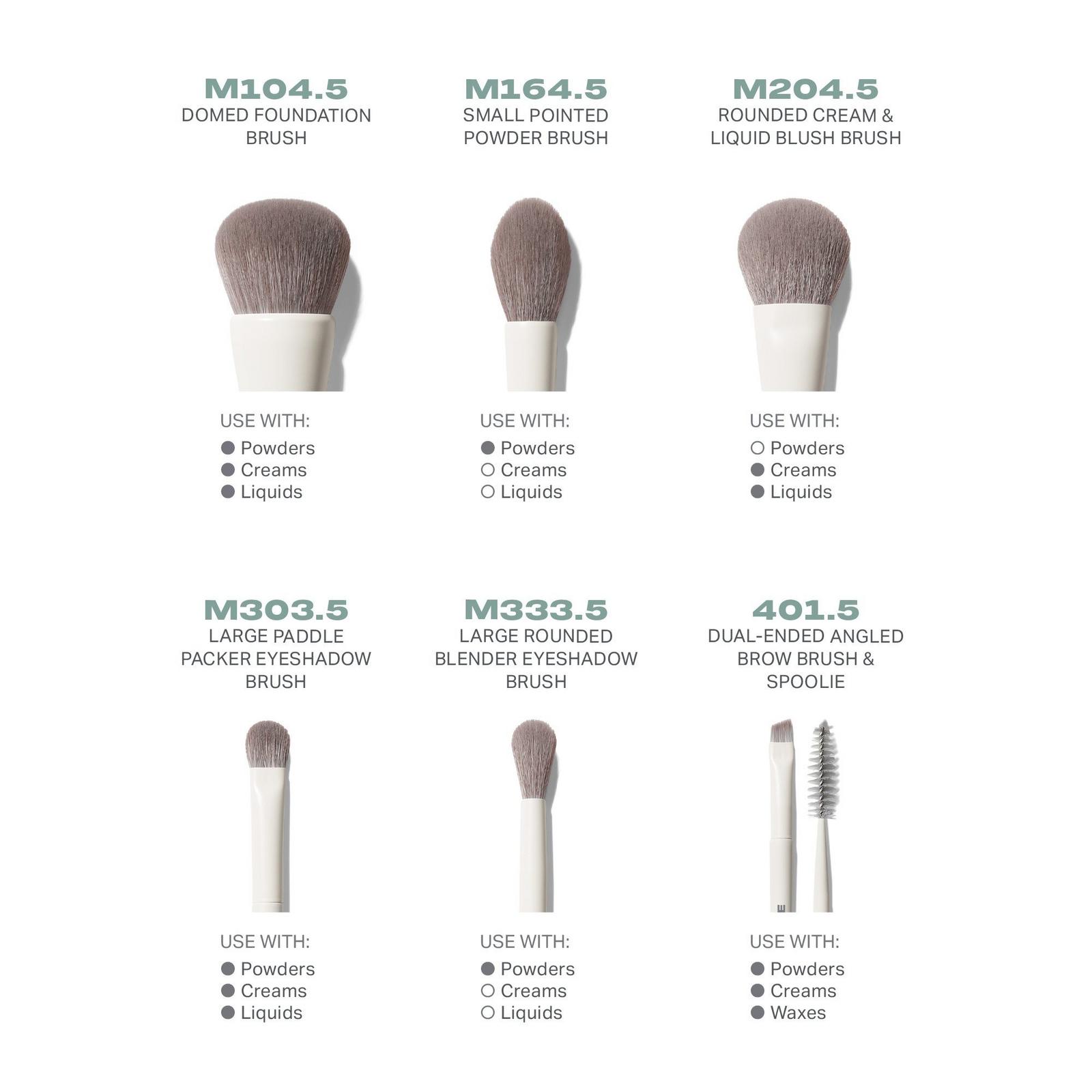 Along for the Glide 6-Piece Travel Brush Set