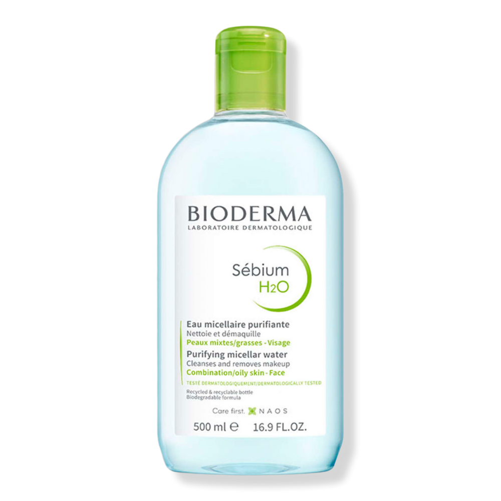 Bioderma Sebium H2o Micellar Water Face Cleanser For Combination To Oily Skin