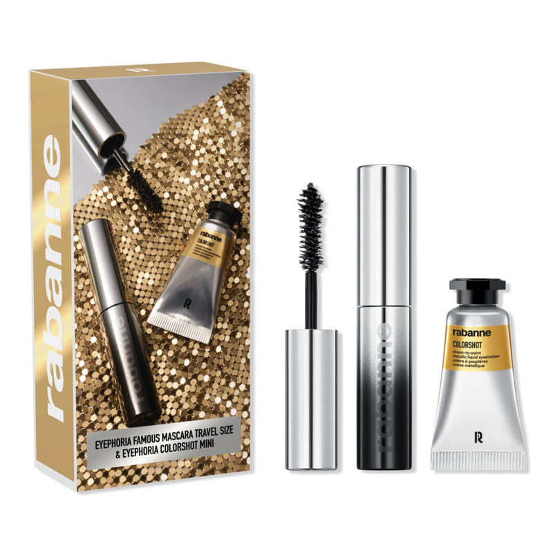 メイク道具・化粧小物 HOLLYWOOD AIR  A ir B rushM akeup Rabanne - Must Have Minis Famous Mascara & Colorshot Eyeshadow Set