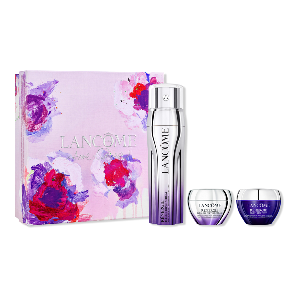 Lancôme Renergie Triple Serum 3-piece Gift Set In Purple
