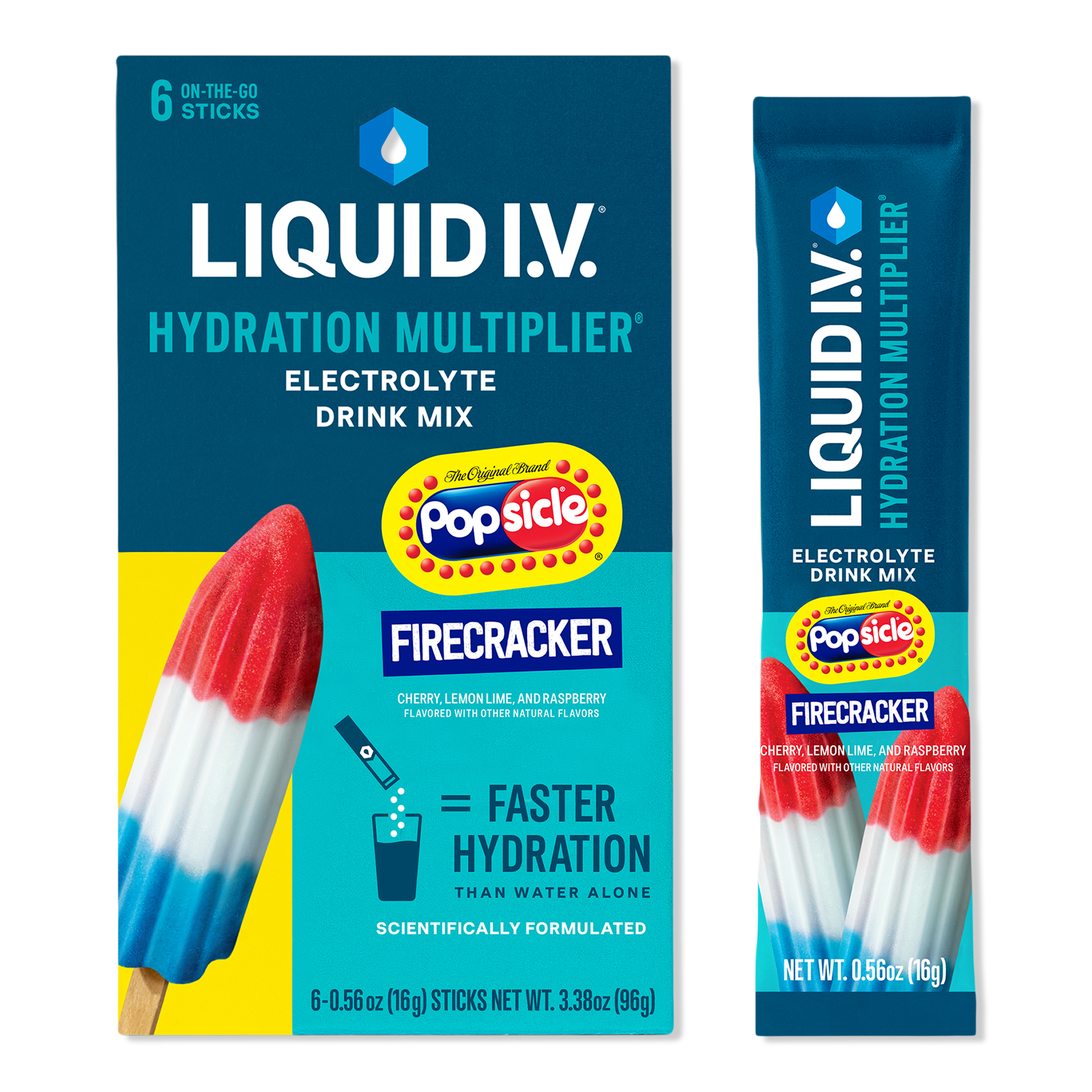 LIQUID I.V. Hydration Multiplier Electrolyte Drink Mix Popsicle Firecracker #1