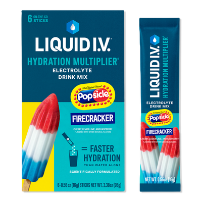 LIQUID I.V. Hydration Multiplier Electrolyte Drink Mix Popsicle Firecracker