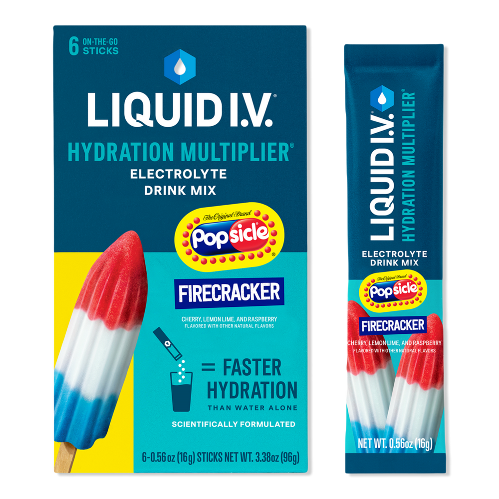 Liquid I.v. Hydration Multiplier Electrolyte Drink Mix Popsicle Firecracker - 6 Ct
