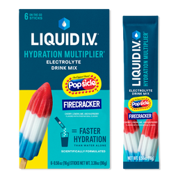 LIQUID I.V. Hydration Multiplier Electrolyte Drink Mix Popsicle Firecracker - 6 ct