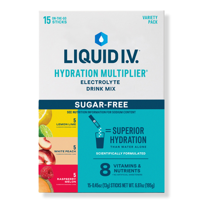 LIQUID I.V. Hydration Multiplier Electrolyte Drink Mix Sugar Free Variety Pack