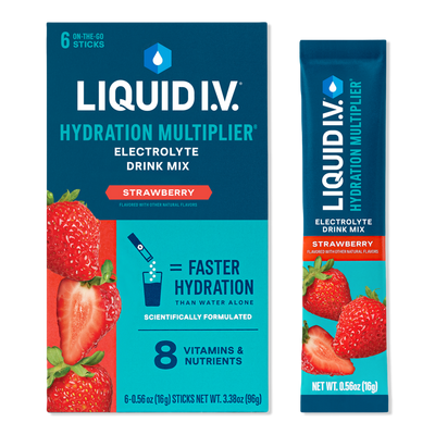 LIQUID I.V. Hydration Multiplier Electrolyte Drink Mix Strawberry
