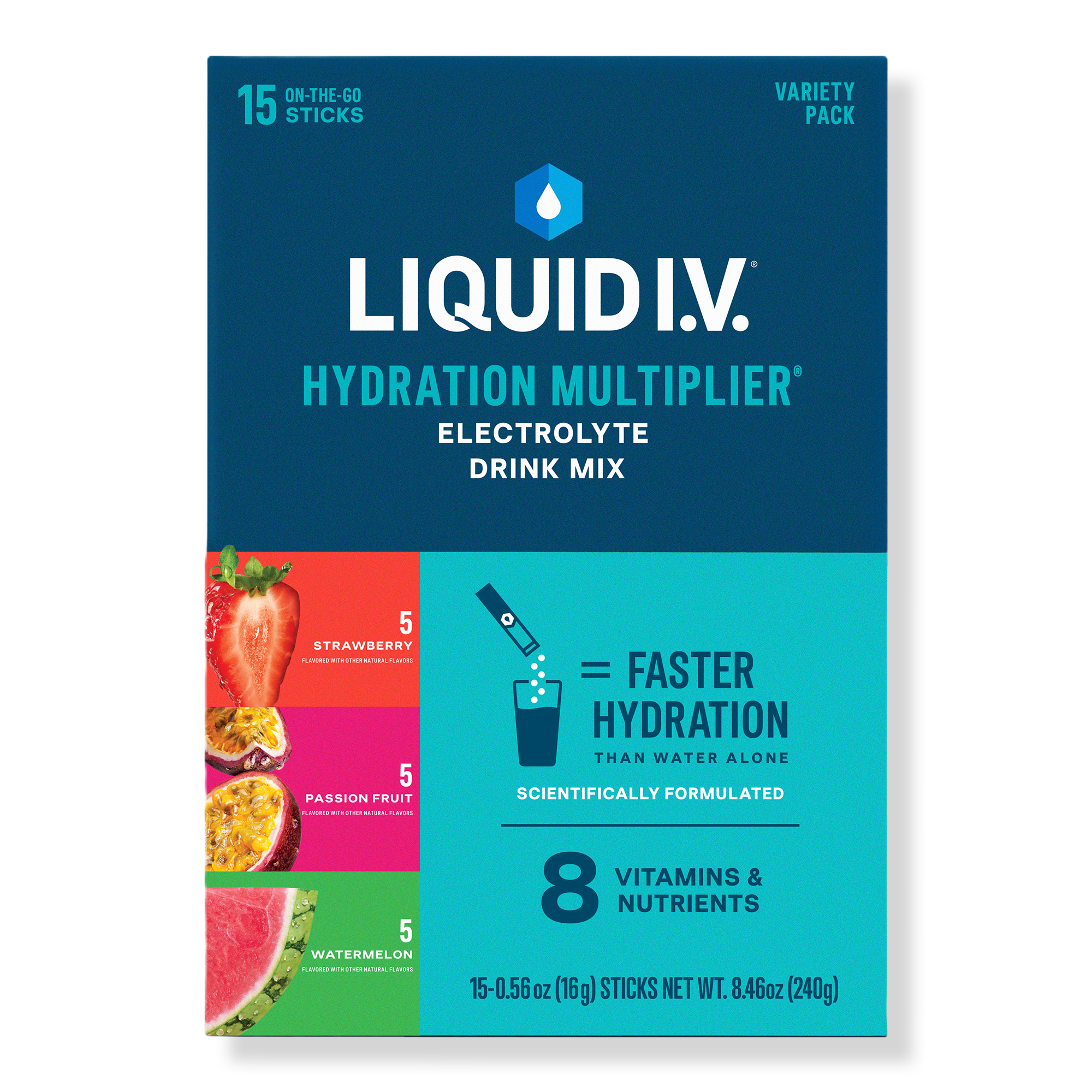 LIQUID I.V. Hydration Multiplier Electrolyte Drink Mix Variety Pack #1