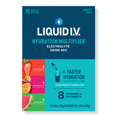 LIQUID I.V. Hydration Multiplier Electrolyte Drink Mix Variety Pack