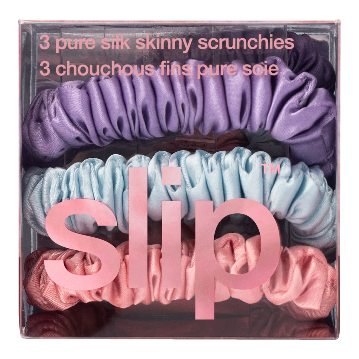 Pure Silk Skinny Scrunchie Trio - Harper