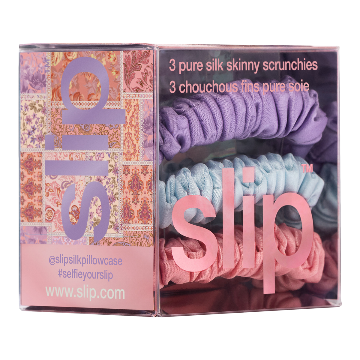 Pure Silk Skinny Scrunchie Trio - Harper