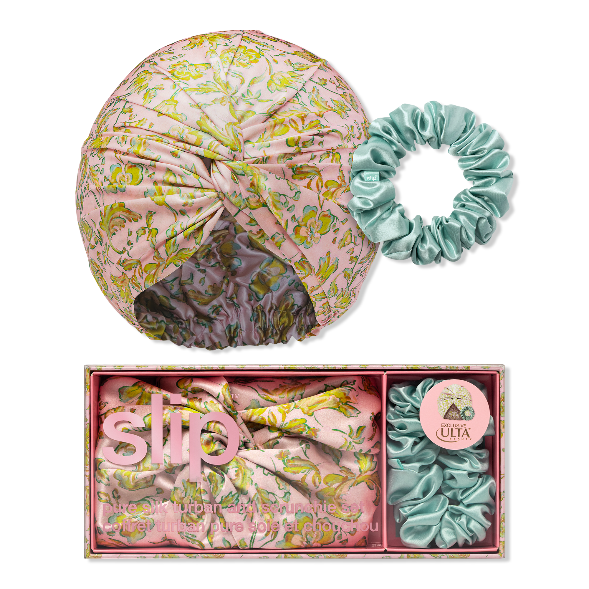 Slip Pure Silk Turban Gift Set - Fern #1