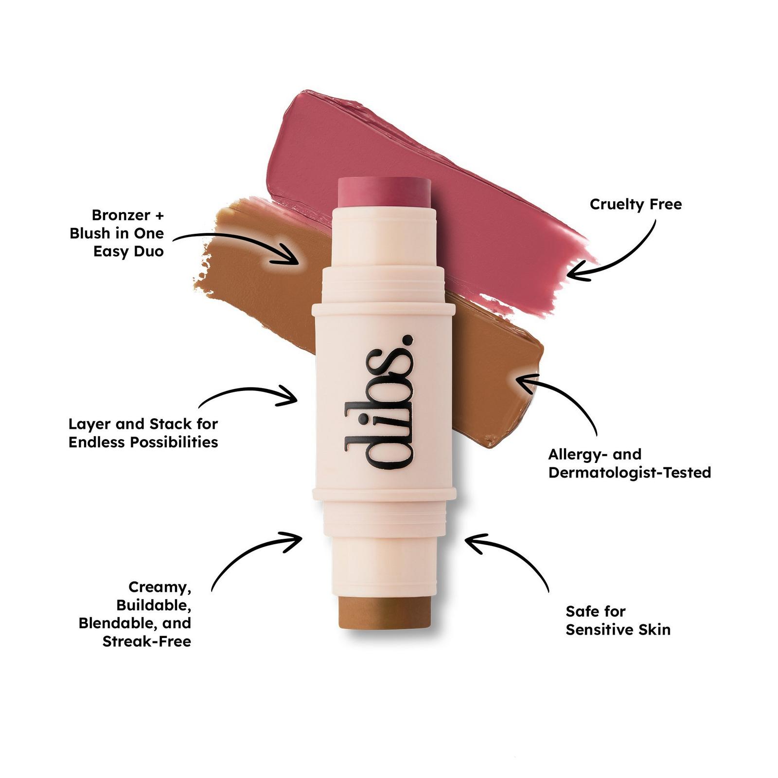Desert Island Duo Blush + Bronzer Stick Mini - Shade 5.5 - Wine Not/Cocoa Kiss