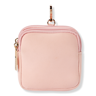 Tartan + Twine Pink Mini Double Zip Foldable Pouch