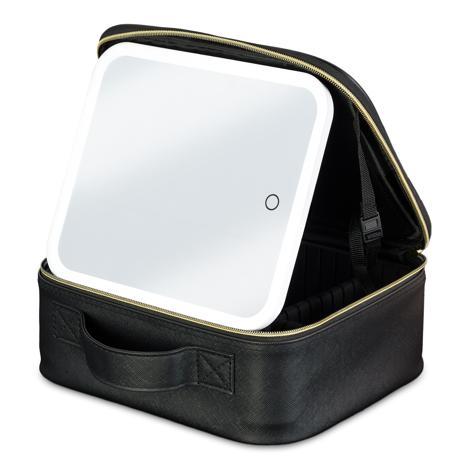 Makeup Case with LED Portable Lighted Vanity Mirror