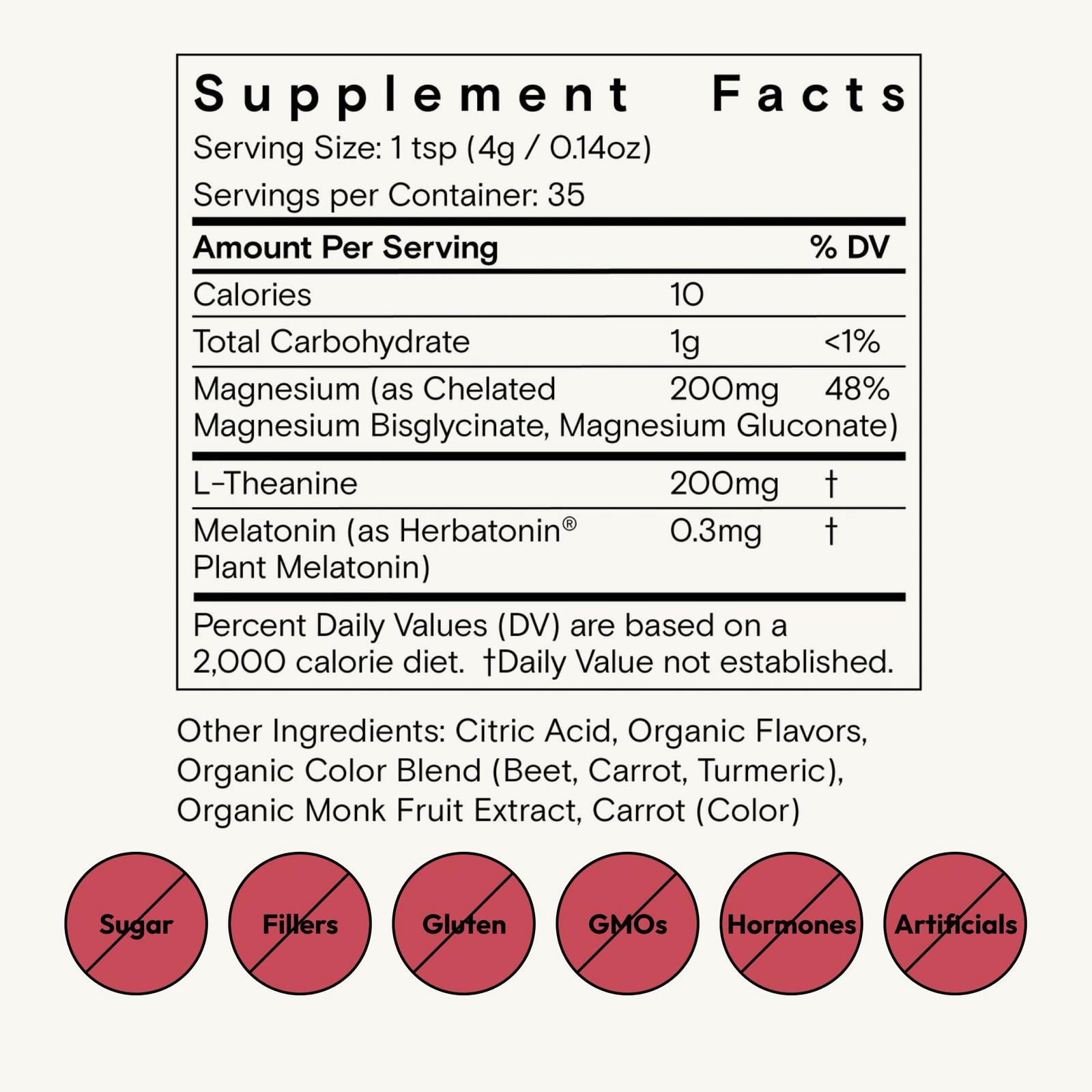 Magnesi-Om Sleep Supplement with Melatonin