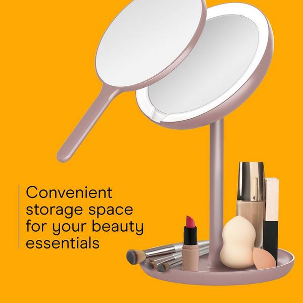 Conair Matte Blush Lighted Handheld Mirror #7