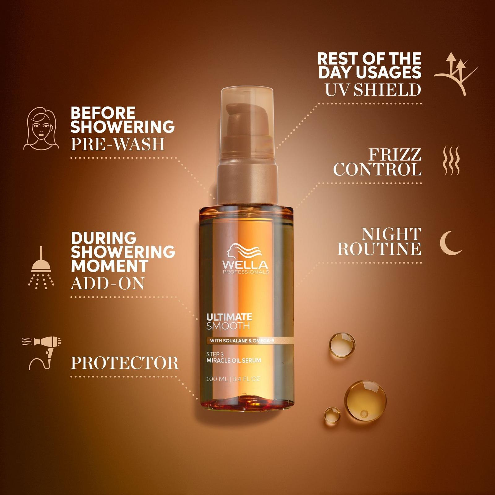 ULTIMATE SMOOTH Miracle Hair Oil Serum - 3.4 oz
