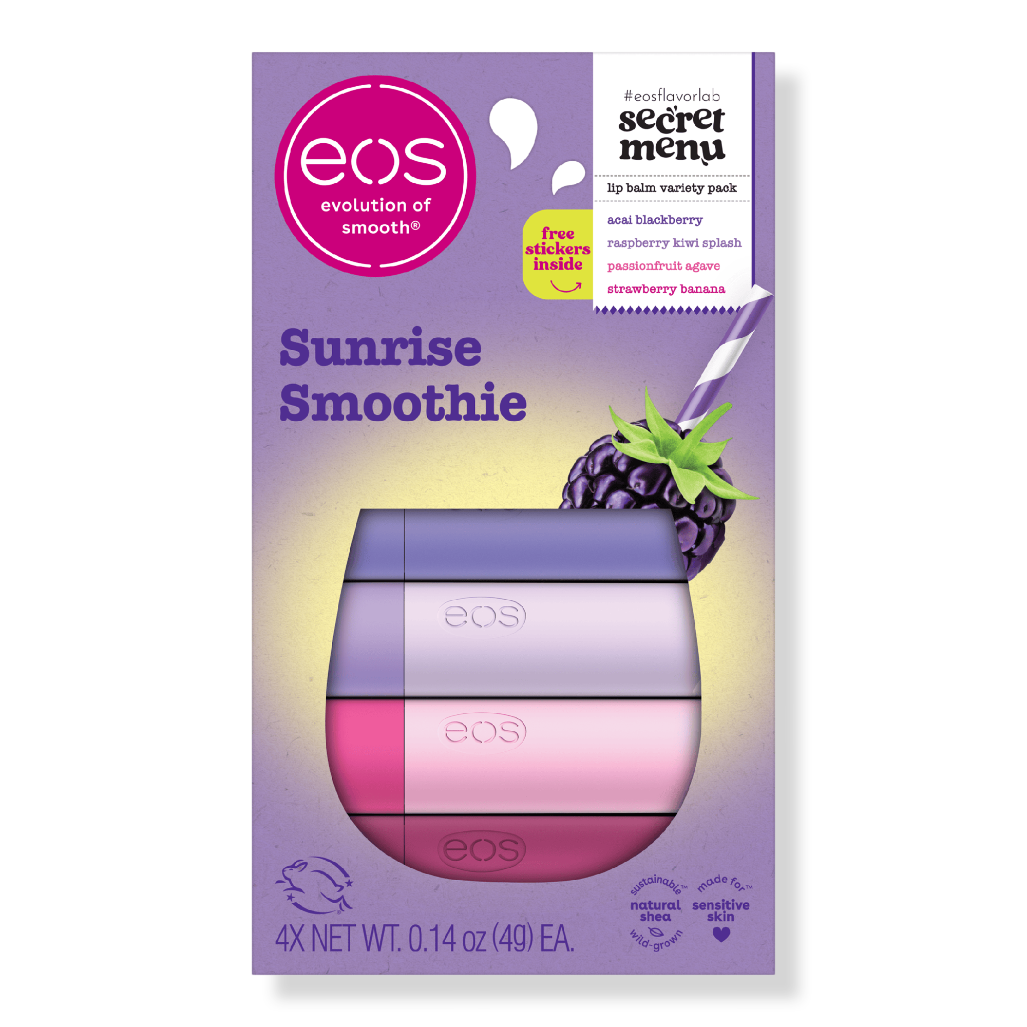 Eos Sunrise Smoothie 4 Piece Lip Balm #1